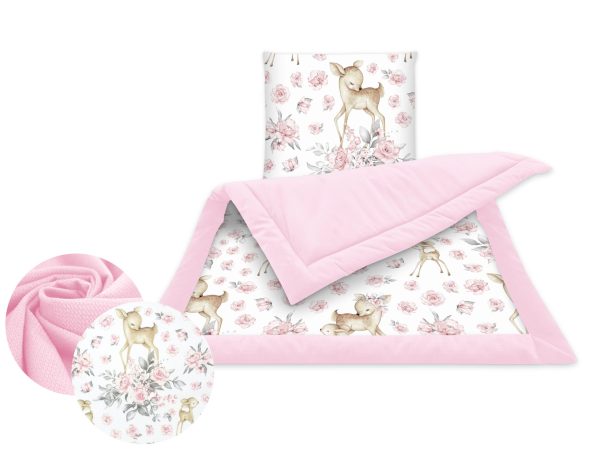 Velvet Warm Blanket - Pink Deer