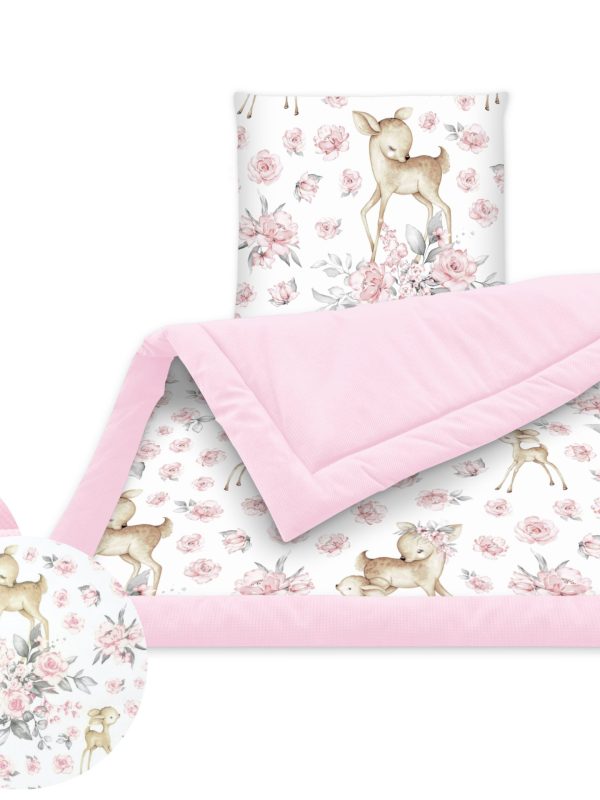 Velvet Warm Blanket - Pink Deer