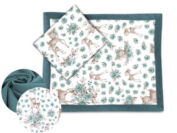 Velvet Warm Blanket - Green Deer