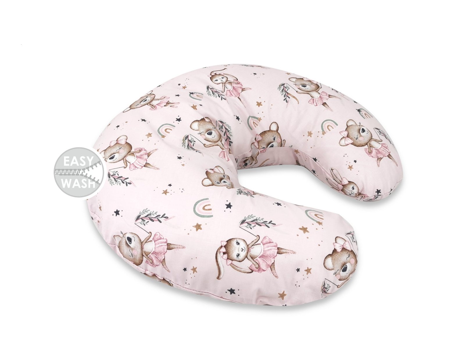 Feeding, Nursing Pillow with Cover - Ballerina Teddy Bear