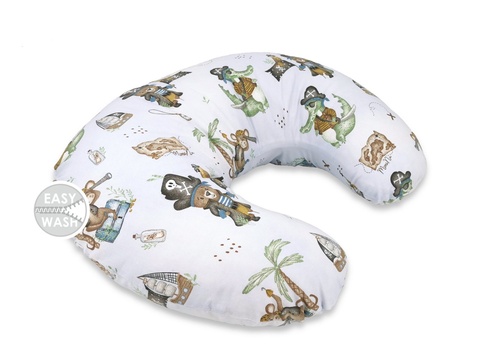 Feeding, Nursing Pillow with Cover - Pirates