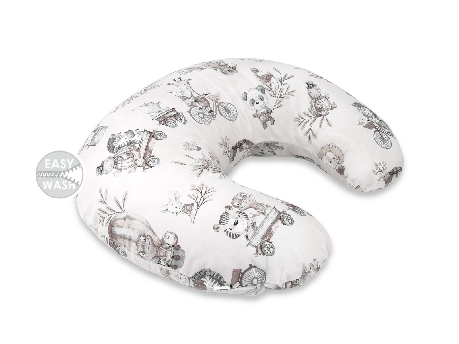 Feeding, Nursing Pillow with Cover - Zoo