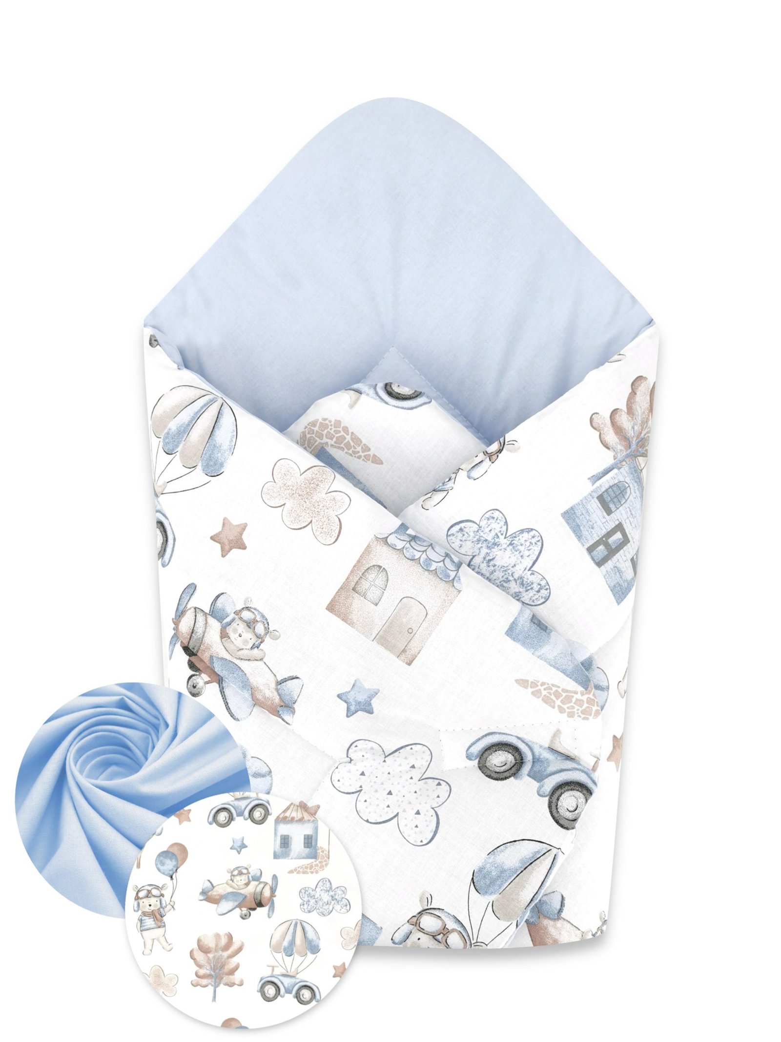 Swaddle wrap - Blue Pilot