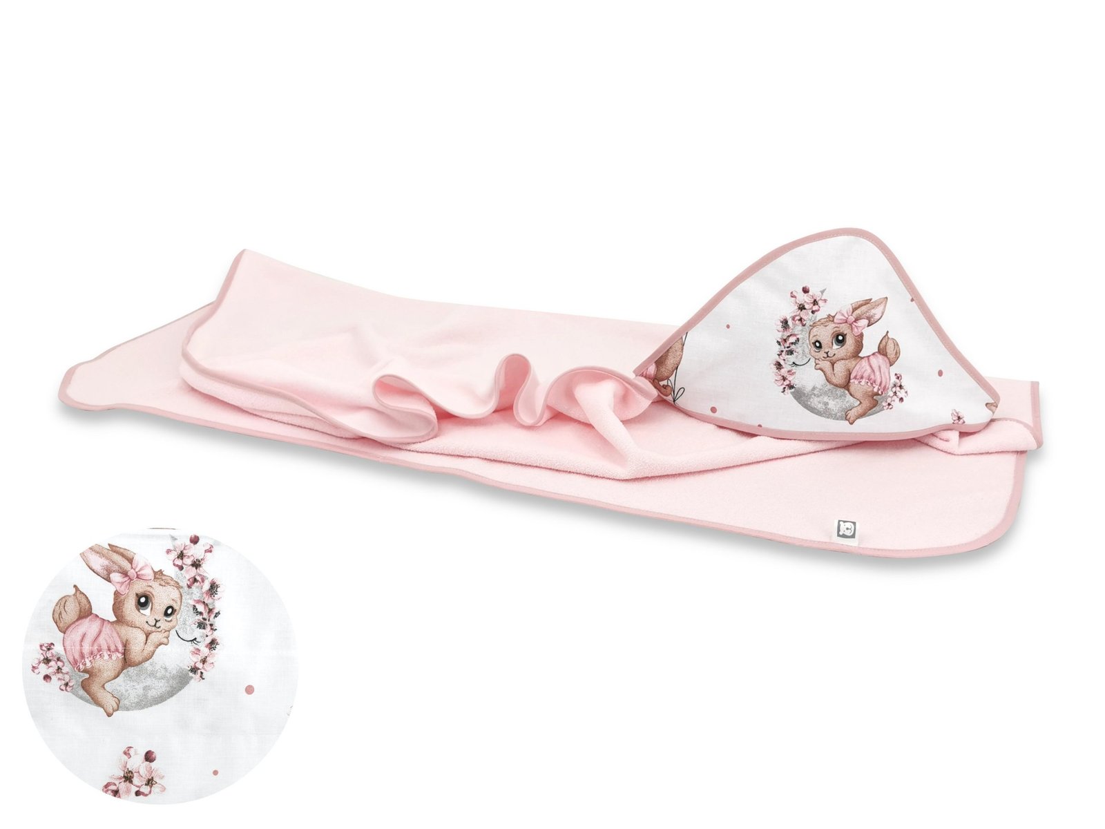 Hooded Towel - Lili Powder Pink