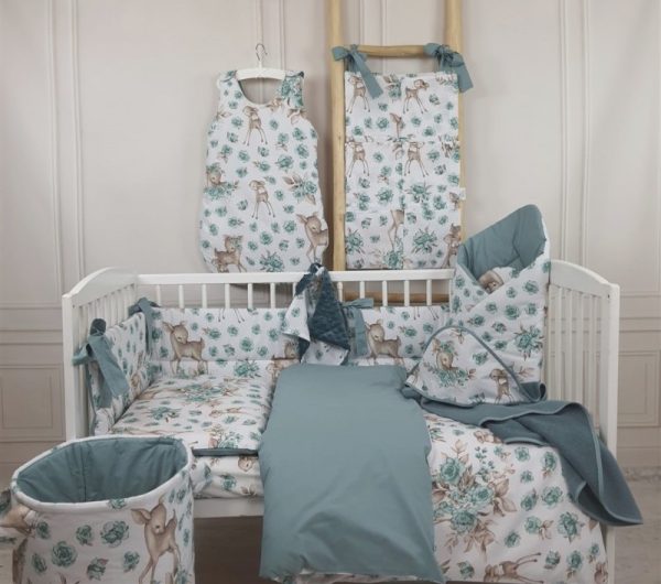 Hooded Towel - Green Dear