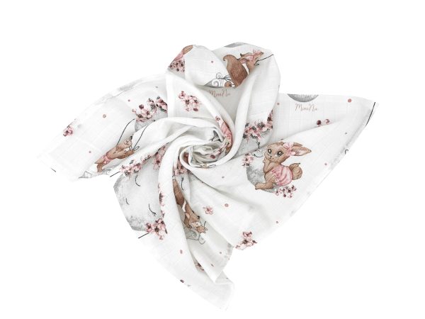 Muslin Square - Lili Powder Pink