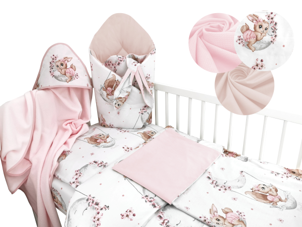 Hooded Towel - Lili Powder Pink