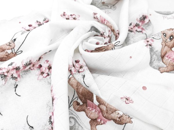 Muslin Square - Lili Powder Pink