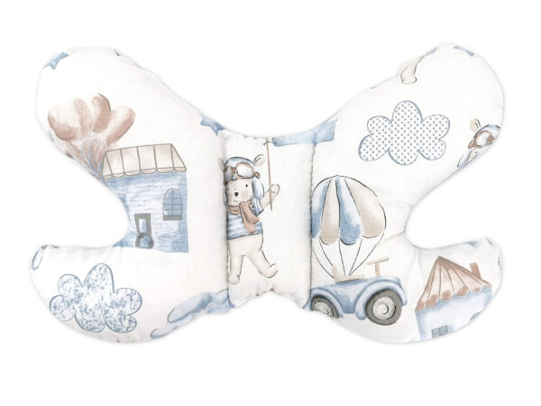 Butterfly Pillow - Blue Pilot