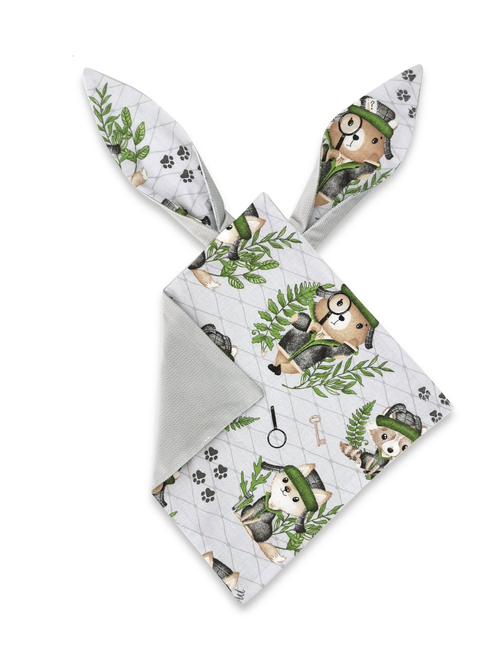 Baby Sensory Cloth featuring rustling ear and velvet texture